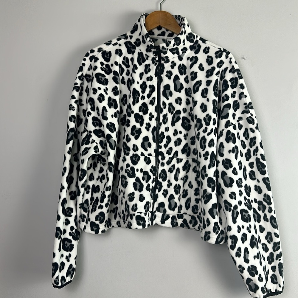 NEW Fabletics Rayne Polar Fleece Zip-Up Sweater Relaxed Fit XXL Pockets Mockneck - Picture 3 of 16